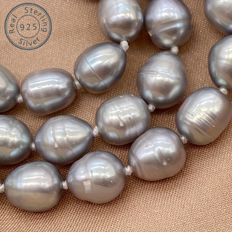 

Elegant Natural Freshwater Pearl Bead Necklace - Simple Style Neck Jewelry, Crafted With Exquisite Appearance, Comes With A Beautiful Gift Box