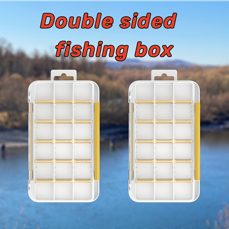 1pc Thicken Large Fishing Lure Bait Storage Box Portable Double - Temu