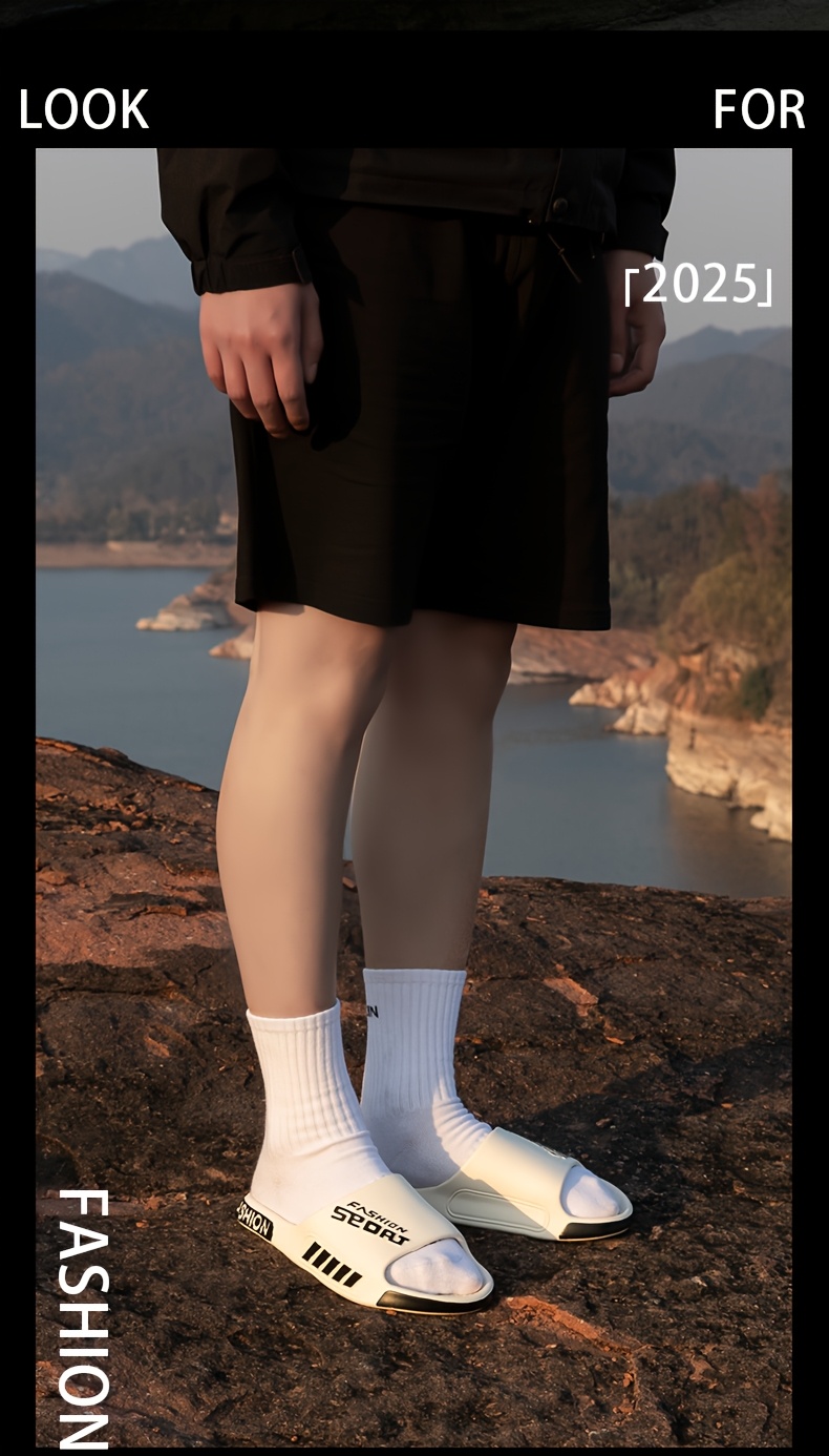 A Pair of Unisex Fashion Sports Slippers - EVA Material, Lightweight, Non-Slip, Shock Absorbing, Durable Sandals for Indoor & Outdoor Wear, Ideal for Hiking And Casual Ussuitable for Men & Women