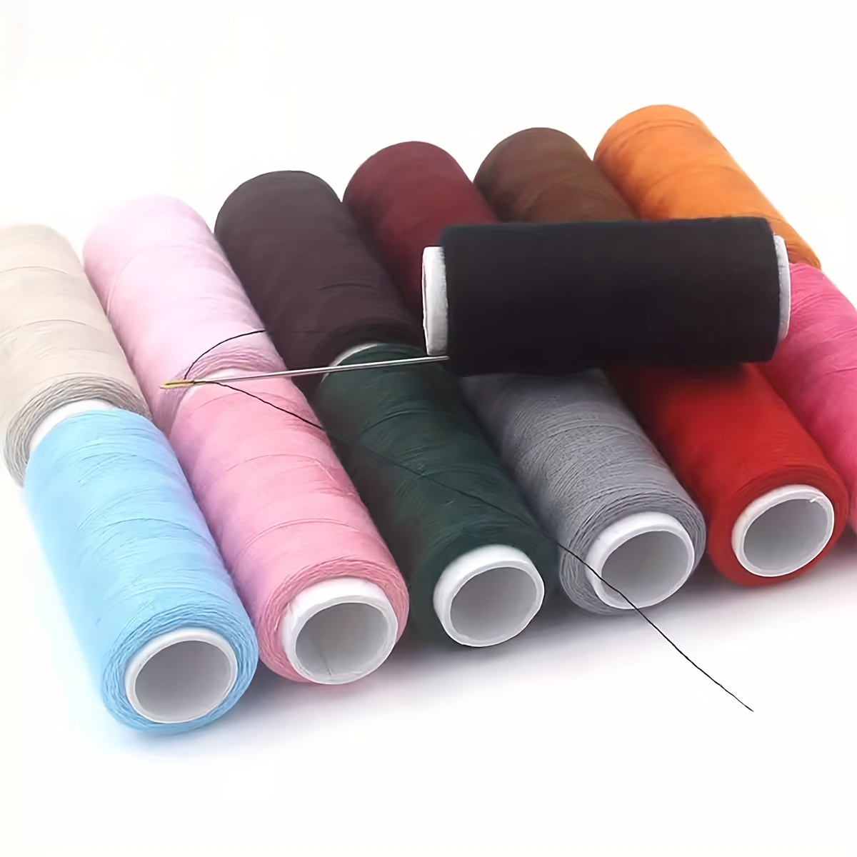 

Polyester Sewing Thread - 5905 Yards, Assorted Colors, Ideal For Machine & Hand Stitching, Embroidery & Diy Crafts