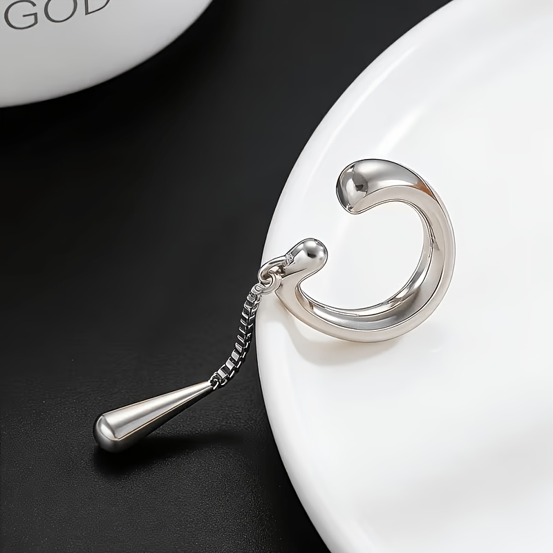 Women's Minimalist Teardrop Dangle Ear Clips — All Occasions