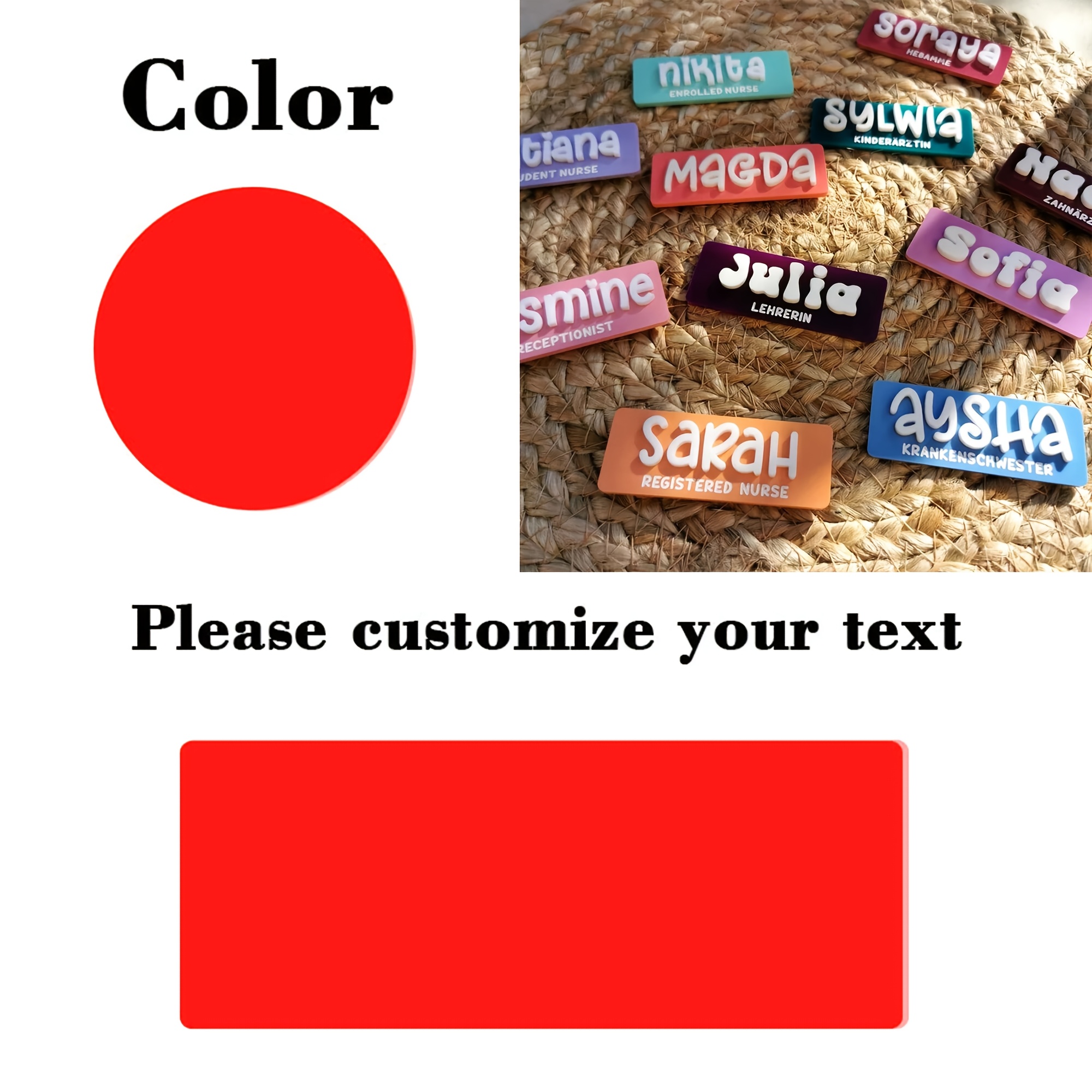 TEMU Custom Personalised Name Badges | Name Badges | Educators | Nursing | Doctors | Teachers | Dentists | Midwives | Trainees | Cafes | Restaurants,