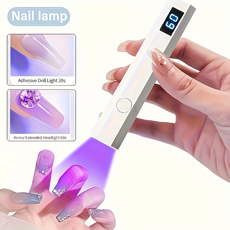  diy mini handheld gel nail polish curing lamp wireless fast and portable compact and easy to belt for home nail salons easy to travel high quality gifts Product details 1