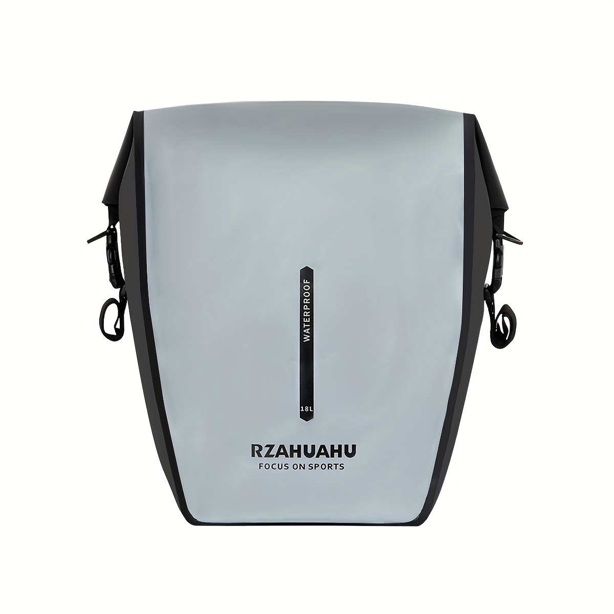Image of 18l Bicycle Rear Seat Bag - Spacious Bike Pack, Cycling Storage Bag Featuring Reflective Stripe, Portable Pannier For Mountain/road Bikes, Ideal For Outdoor Travel & Commuting