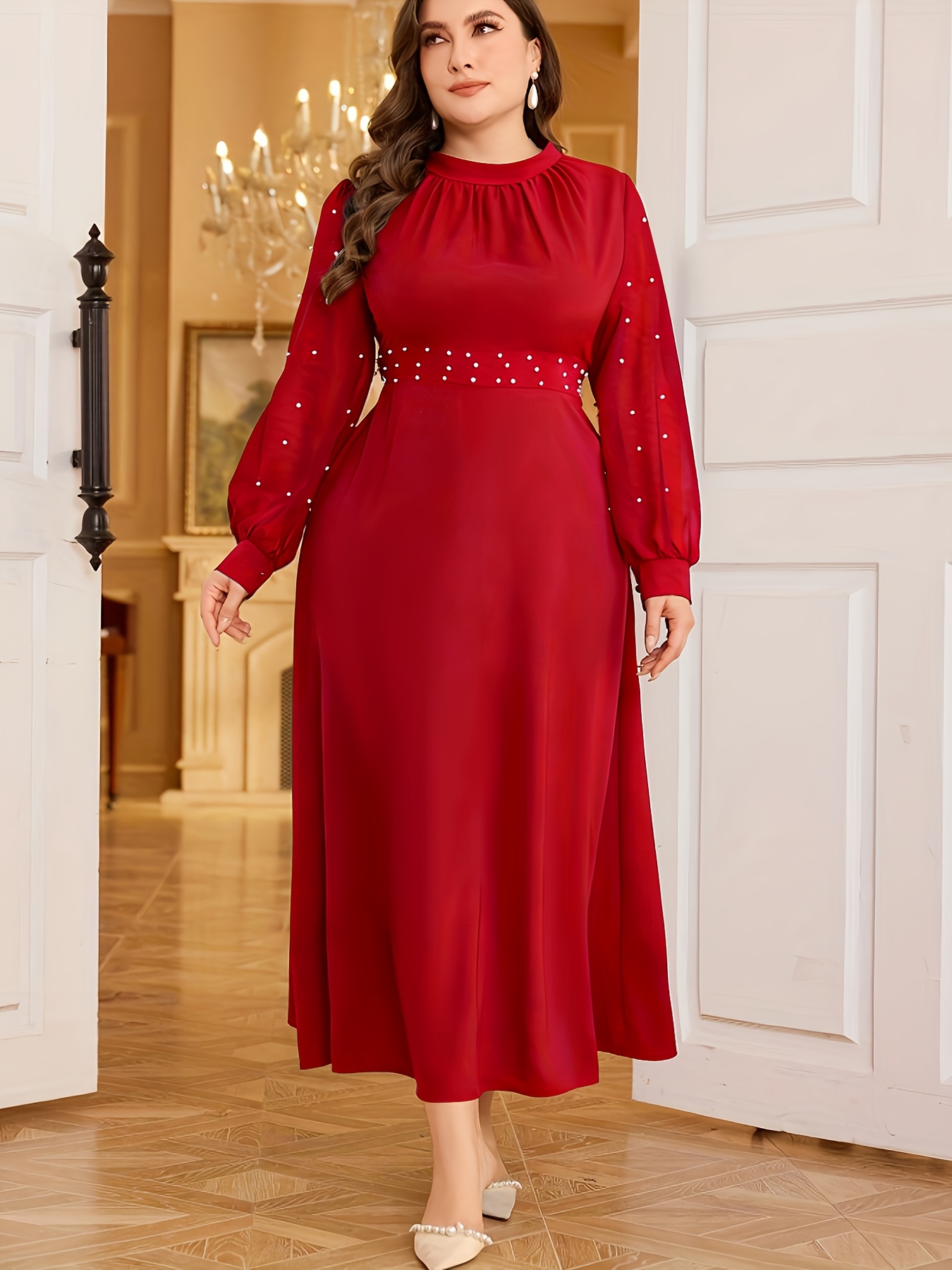 womens plus size evening gowns sold on Temu United States