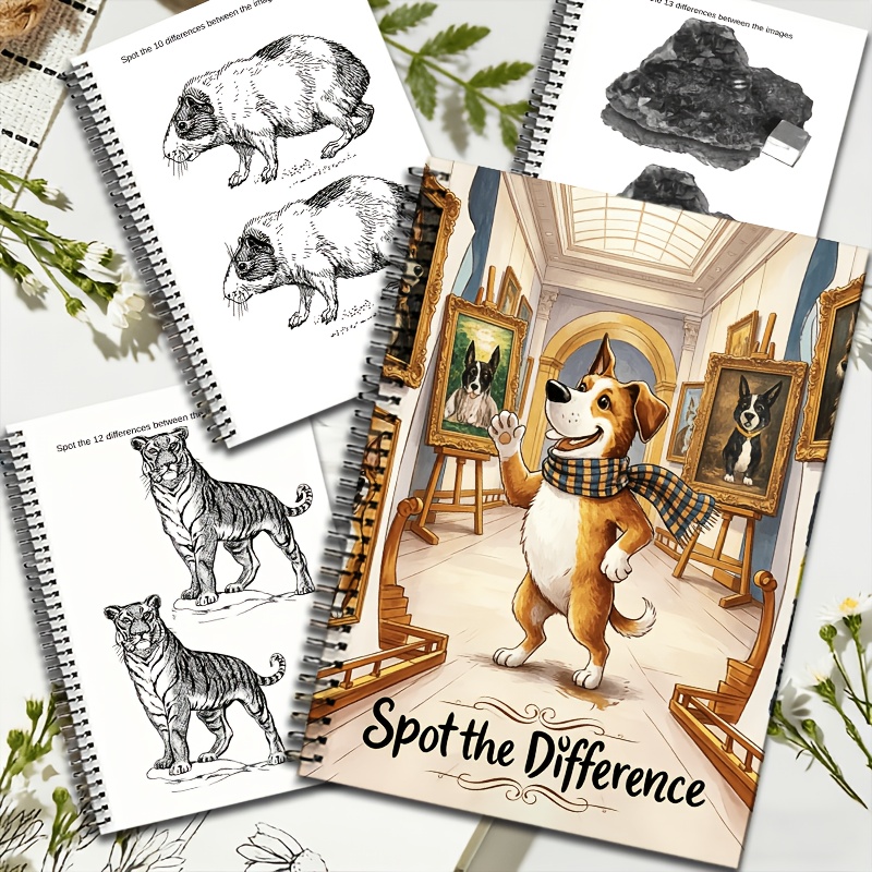 Spot The Difference Puzzle Book for Observational Challenges