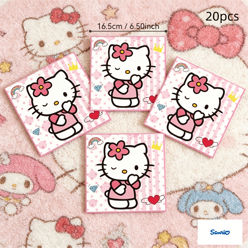 E-shop Sanrio 20 Stück Party-Servietten, Geburtstag, Belohnung, Geschenk zum Schulanfang, Weihnachtsgeschenk, Sanrio-Figur, für Sanrio-, Geeignet für