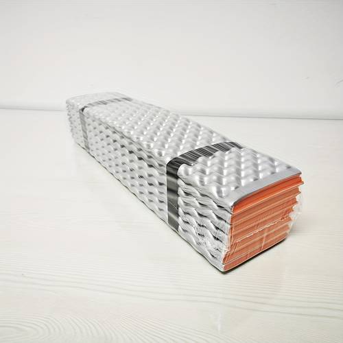 1 person thick ixpe foam camping sleeping pad moisture proof foldable picnic mat in vibrant orange blue with diamond pattern ideal for picnic accessory diamond pattern mat aluminum foil design