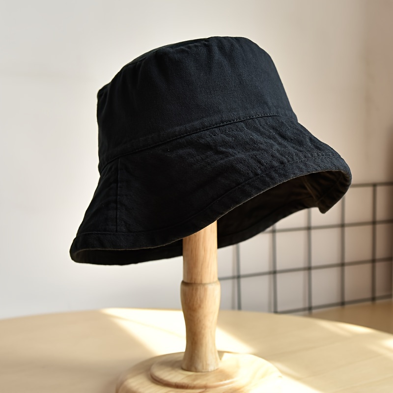 Minimalist Monochrome Bucket Hat Stylish Lightweight Basin Hat Summer Versatile Sunshade Hats for Women Men,Beige Color,$5.49,Temu