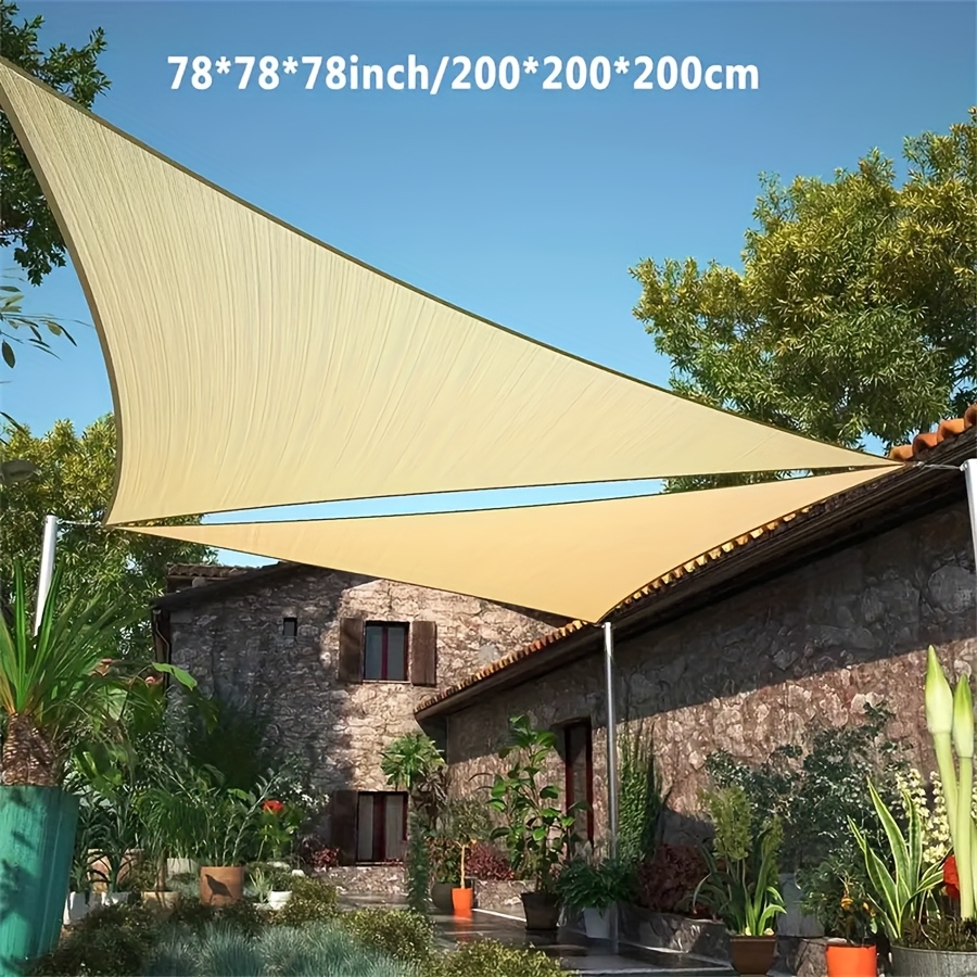 Vela Triangular Turquesa: Crea Tu Zona De Sombra Perfecta En La Piscina O Jardín (protección UV 98%)