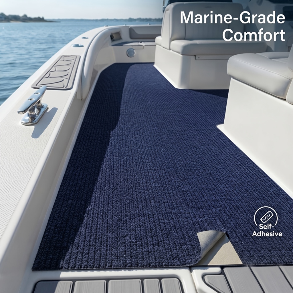 TEMU Self-adhesive Carpet Sticker, Suitable For Yachts, Speedboats, Ship Decks, Rvs, Campers, Trailer Floors. Wear-resistant And Durable For