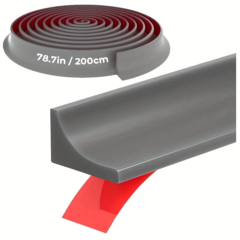 Self-adhesive Countertop Water Barrier, Kitchen And Bathroom Water Stop Strip, And Wet