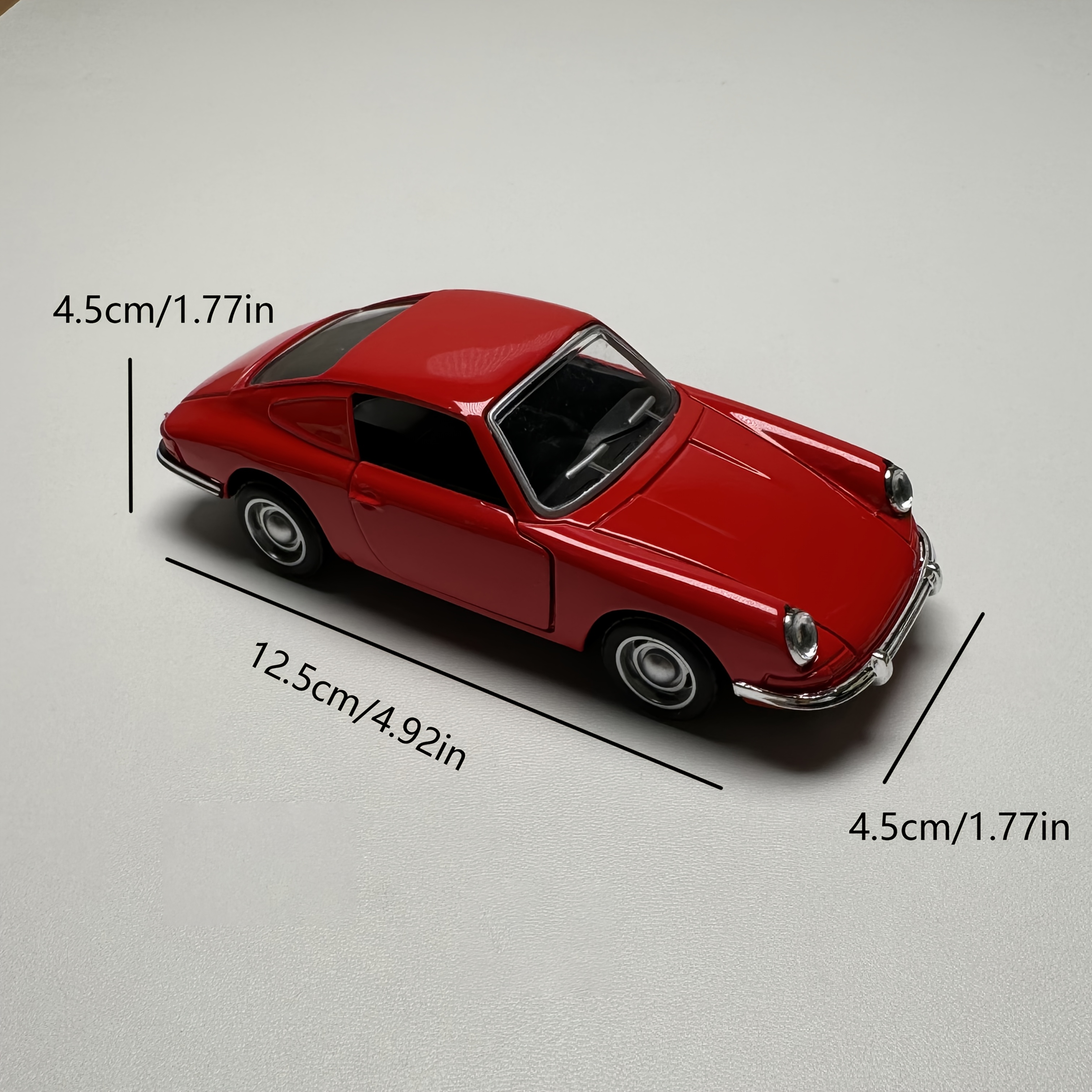 Supercar 1978 Turbo Turbocharged Retro Alloy Toy Car Model - Made Of Alloy, Featuring , Red And Scheme, Gift For Adults And Enthusiasts