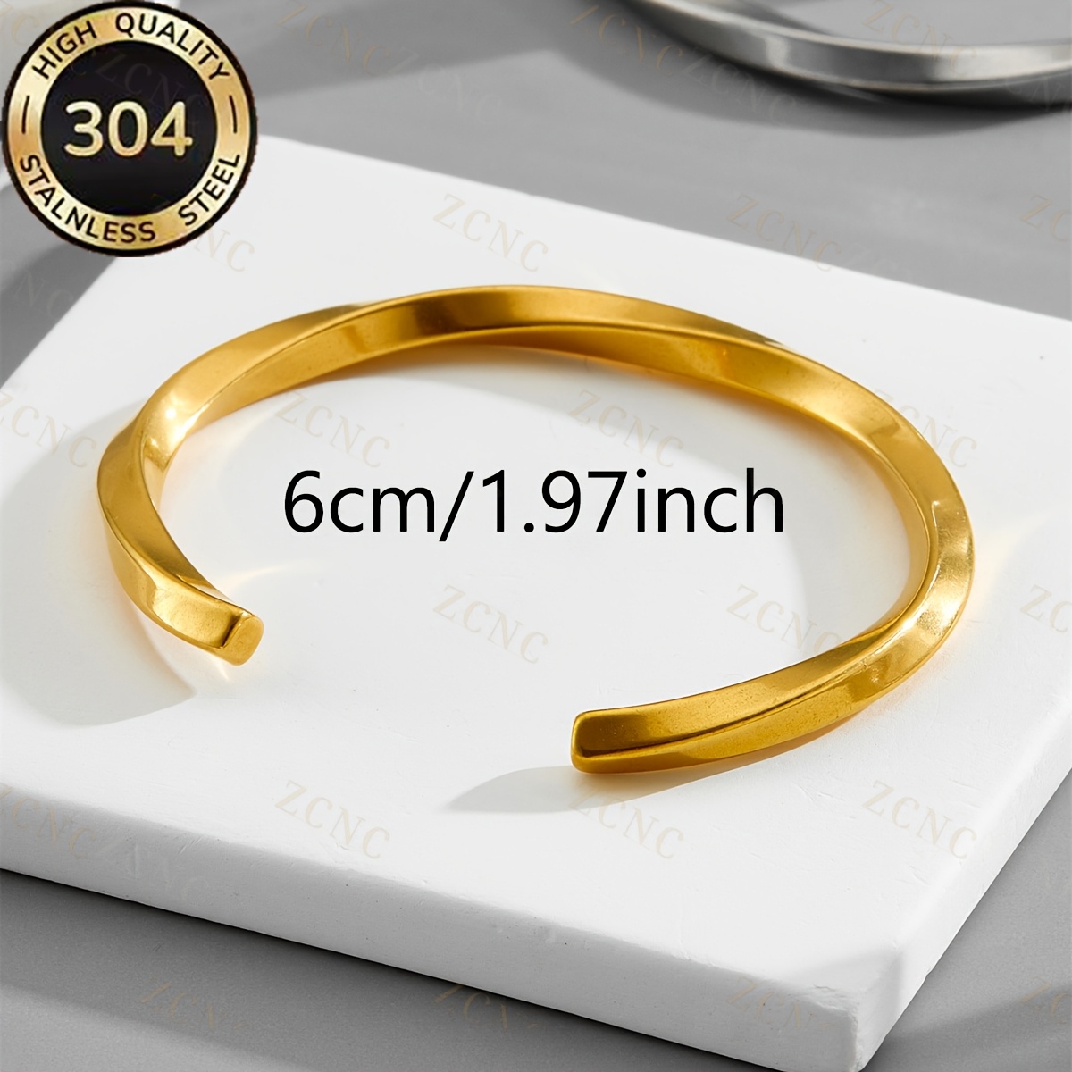 Men's Minimalist Stainless Steel Cufflink Bracelet