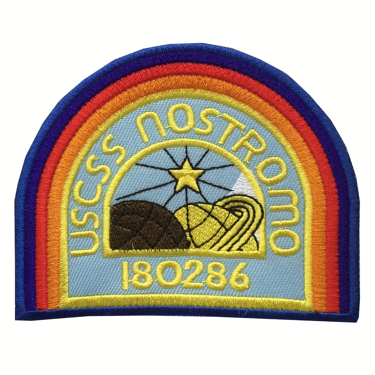 

1pc 180286 Embroidered Patch Iron On Patch Suitable For Diy Jeans Jackets Clothing Bags Hat Decoration