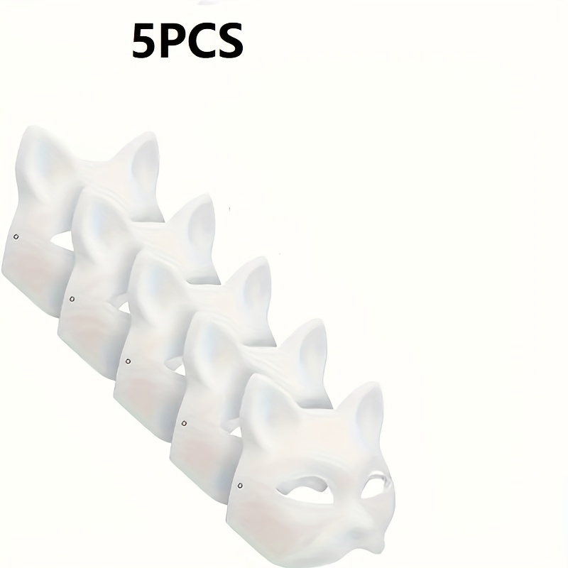 item picture a set of 5   cat face masks that   painted in your   according to your  