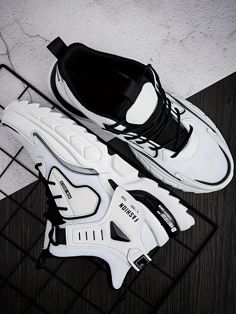 Zapatillas Chunky de Moda para Hombre - Duraderas y Absorbentes de Impactos - Cómodas con Diseño Antideslizante y Cordones para Aventuras al Aire Libre - Ideales para el Uso Diario de los Hombres