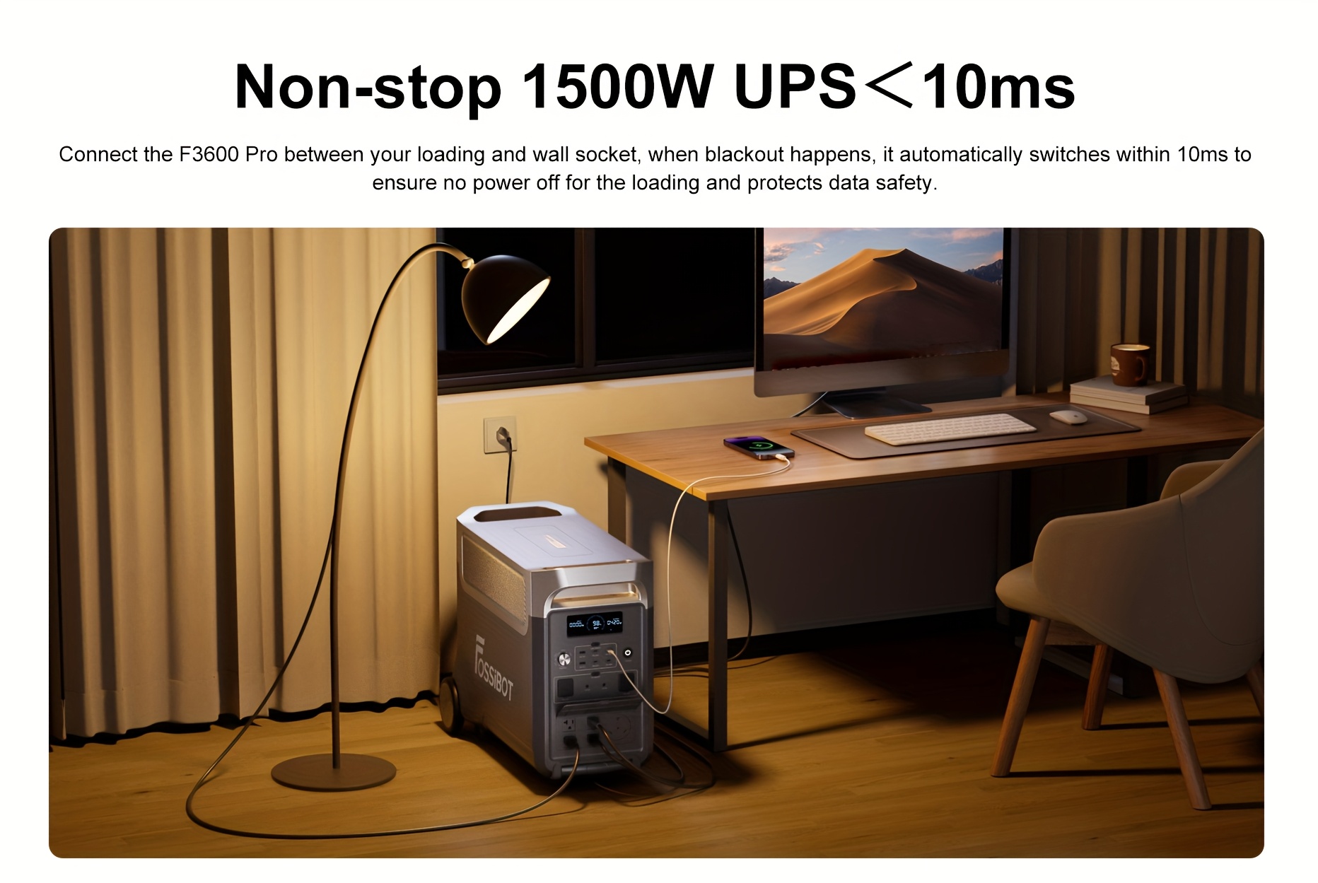 f3600 pro 3840wh portable power station + 1 x 420w collapsible solar panel 3600w solar generator and li-iron phosphate batteries 1.8h fast charge, 5x120v ac outlet for home, camping, emergency   storage. Product details 14