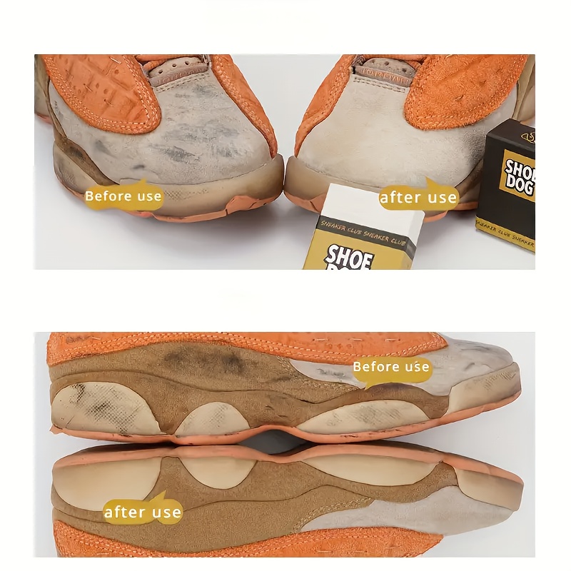 1pc TPE Shoe Cleaning Eraser - Effective Stain Remover, Glitter & Deodorizer for Sneakers and Boots - Easy to Use, Portable & Durable, Portable Cleaner | Shoe Maintenance | Effective Formula, Shoe Cleaner