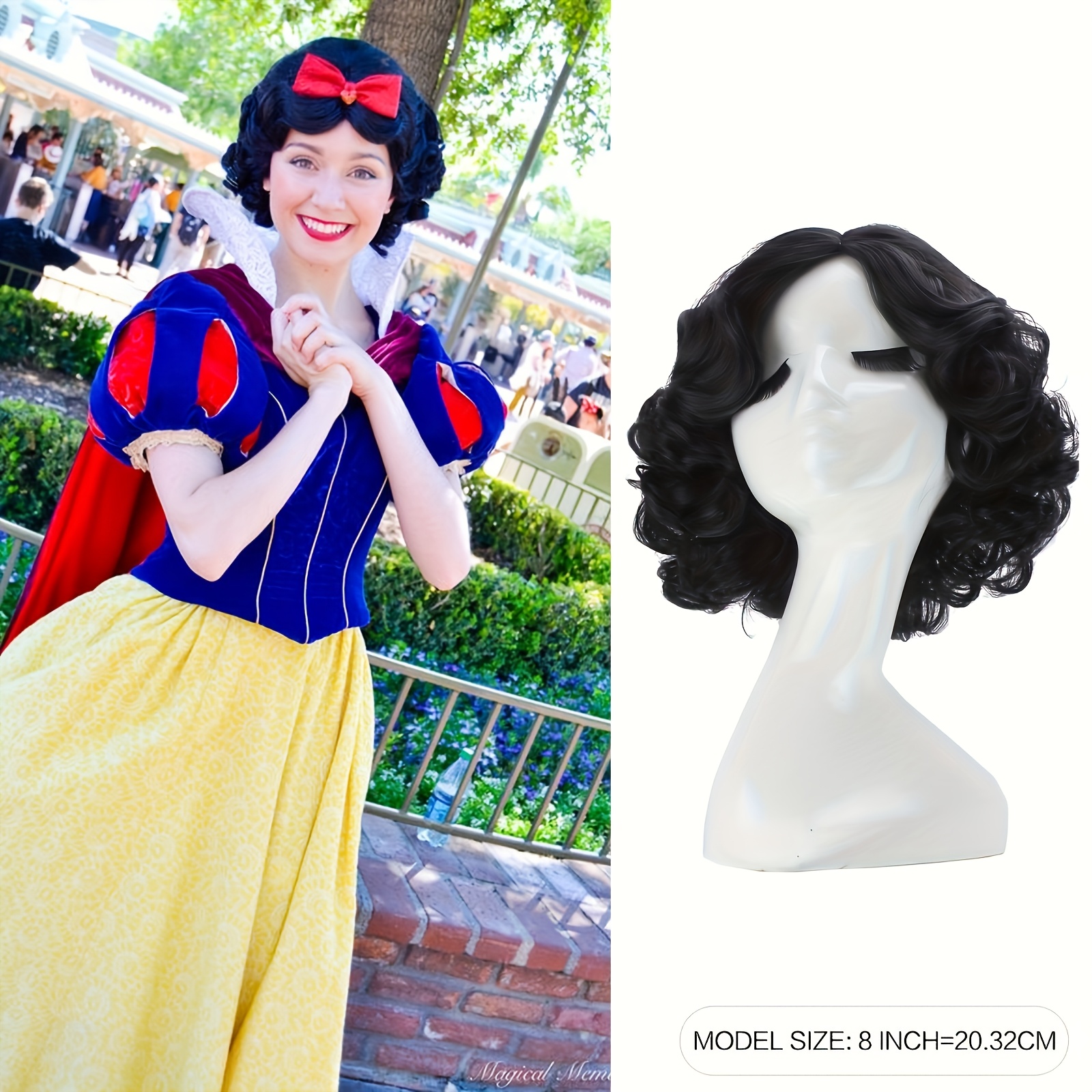 Image of [halloween Costume Wig] Women's Short Black Curly Wig, Synthetic Hair, High Temperature , Cosplay Costume Wig Replacement