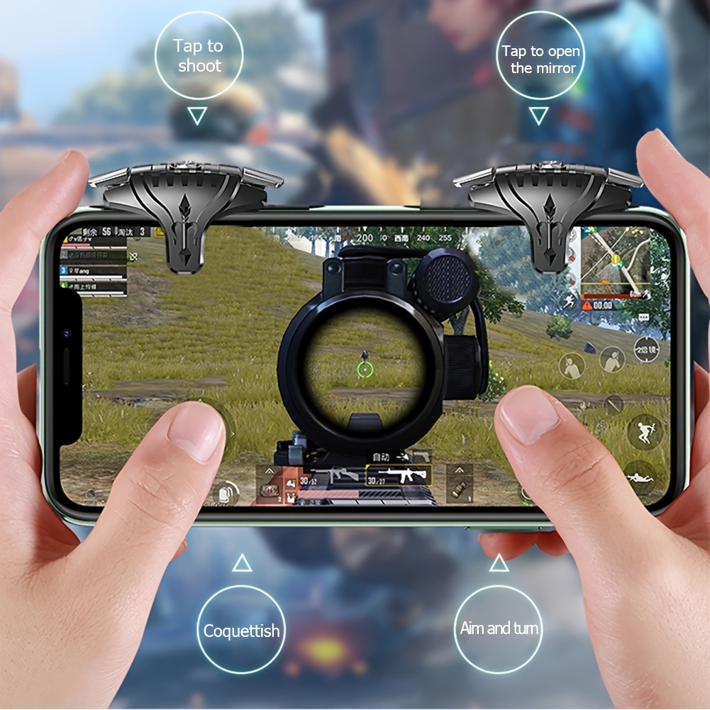 

Mobile Gaming Trigger Controller Set, Sensitive Aim And Button, Game Auxiliary Controller, Non-battery Joystick Attachment For