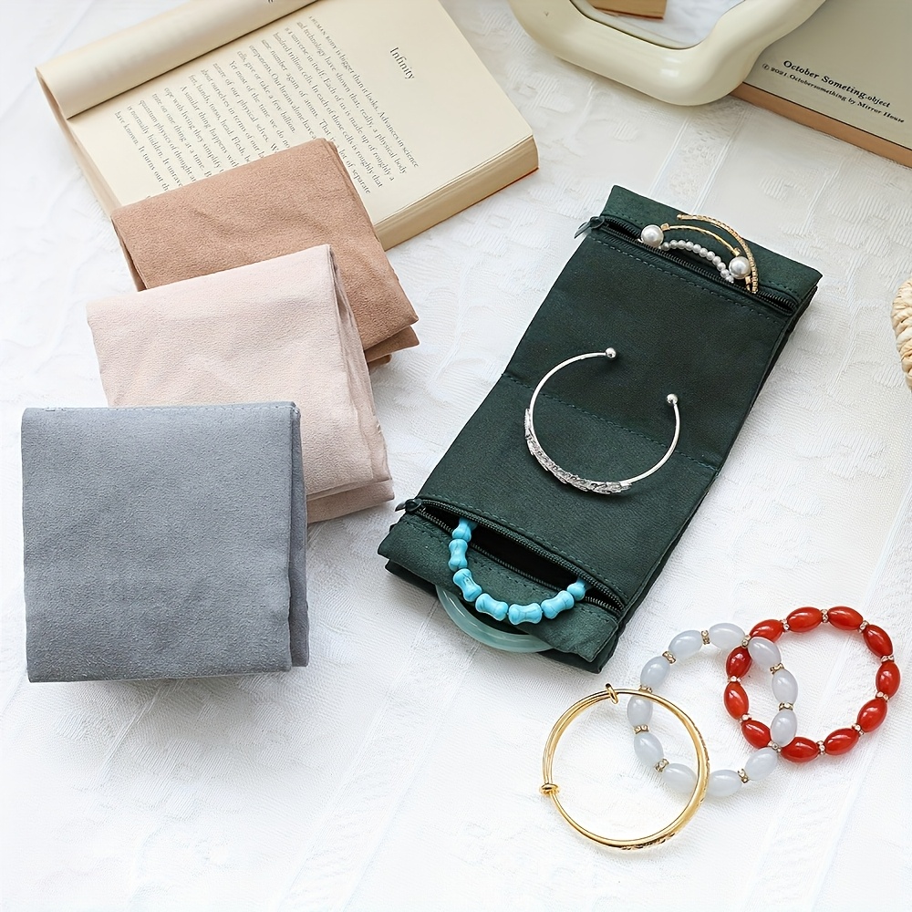 Foldable Jewelry Display Bag with Zipper