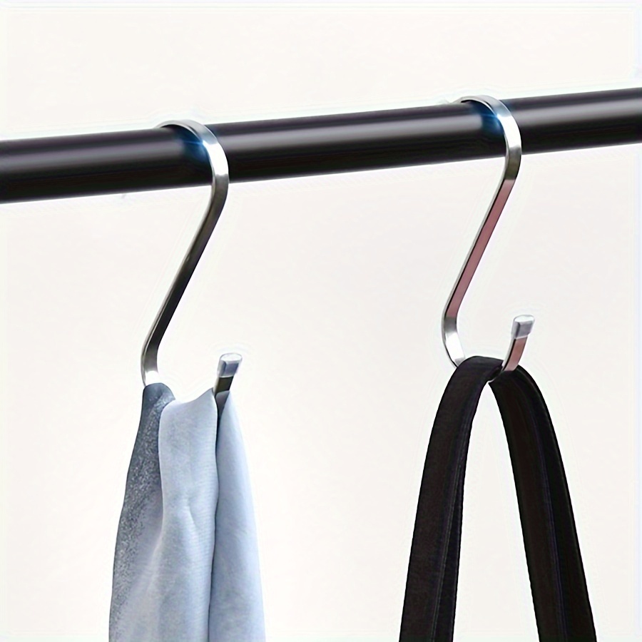 12pcs s-Hooks Hooks for Hanging Metal Hooks for Hanging Plants Stainless  Steel s Hooks s Shaped Hooks Clothes Racks for Hanging Clothes Wall Hooks  for Hanging 12pcs 