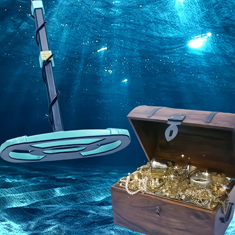 professional outdoor metal detector underground depth scanner gold detector treasure belt foldable sand shovel and detector headset accessories batteries not included details 7