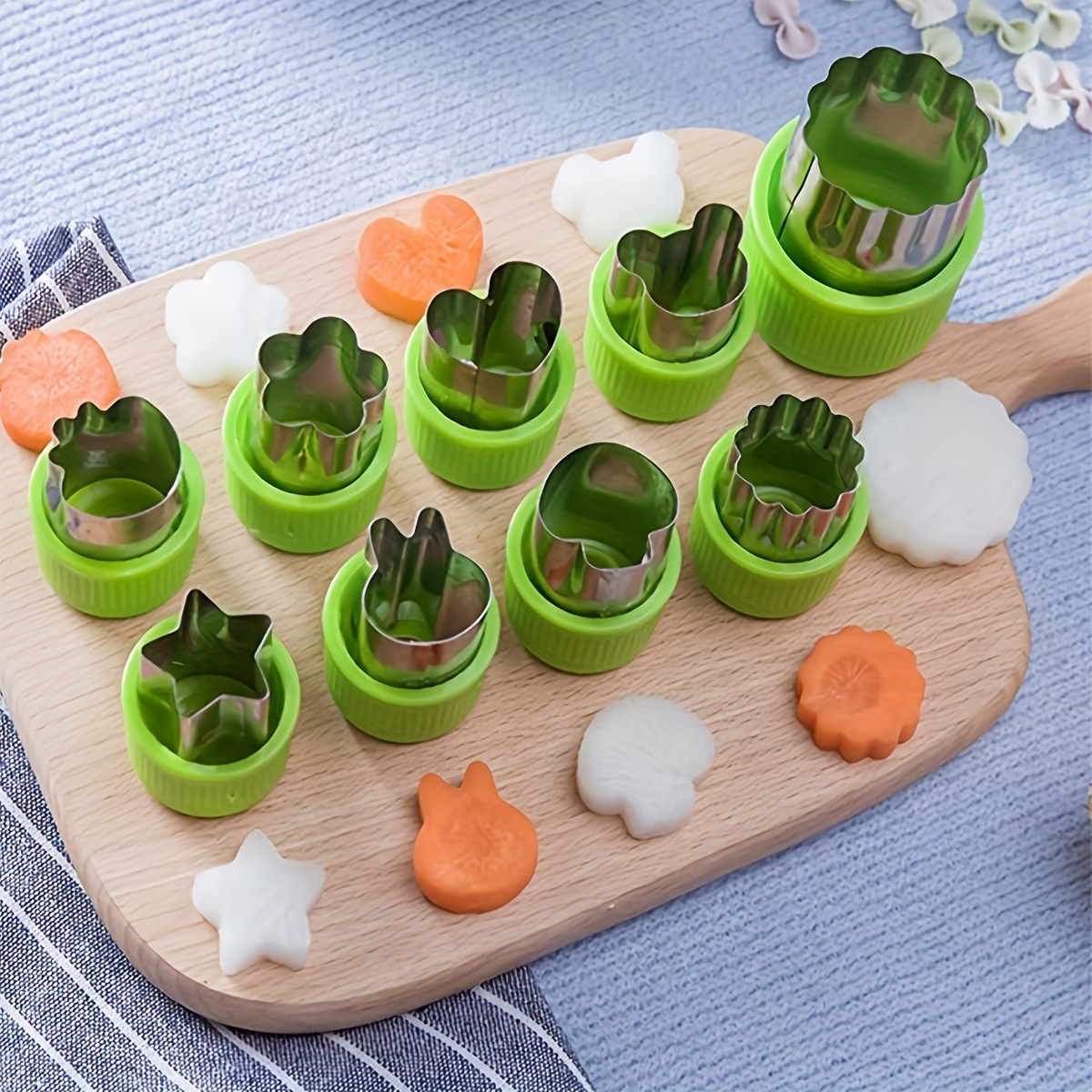 

Ensemble de 9 Mini Coupe-Légumes JI-ROC - en Acier Inoxydable pour la Décoration de Pâtisseries, Fruits et Biscuits pour - pour Halloween, Noël, Pâques, Thanksgiving