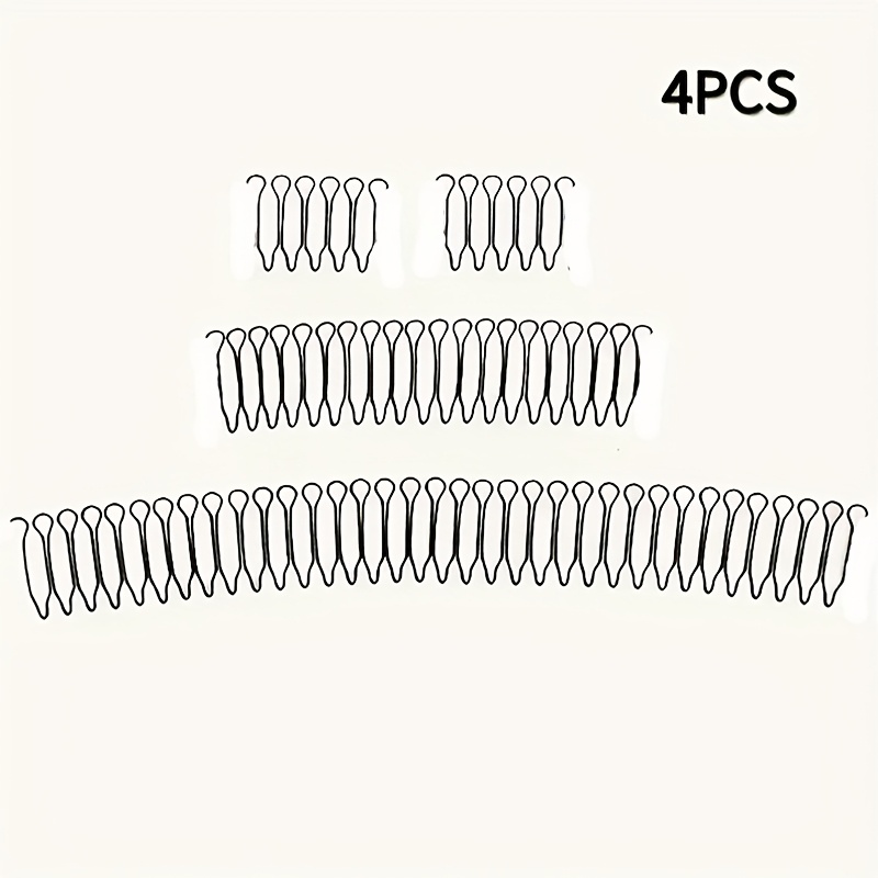 1/2/4pcs Hair Trimming U-shaped Women's Hair Clip Elegant Bridal Hair Comb Clips Invisible Bangs Fixed Insertion Comb Anti-dry Hair Accessories, Suitable For