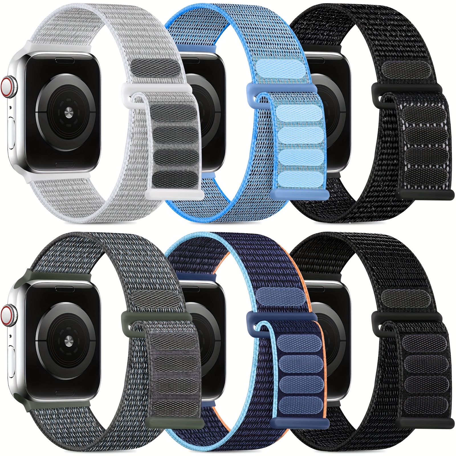 

(6pcs)compatible With Apple Watch Bands 38mm 40mm 41mm 42mm 44mm 45mm 49mm For Iwatch Series 6 5 4 3 2 1