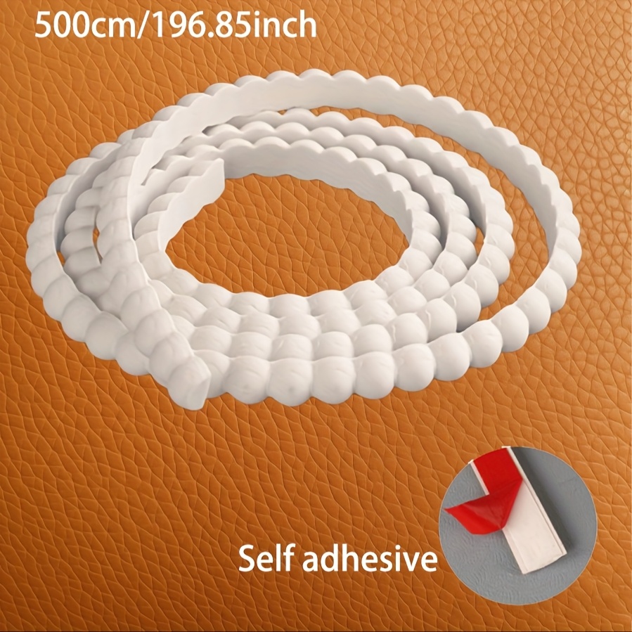 E-shop Eine Rolle (5M/196.85In) selbstklebende PVC-Perlenbeschichtung - ein abzieh- und klebbares, entfernbares Tapetenband, hergestellt aus