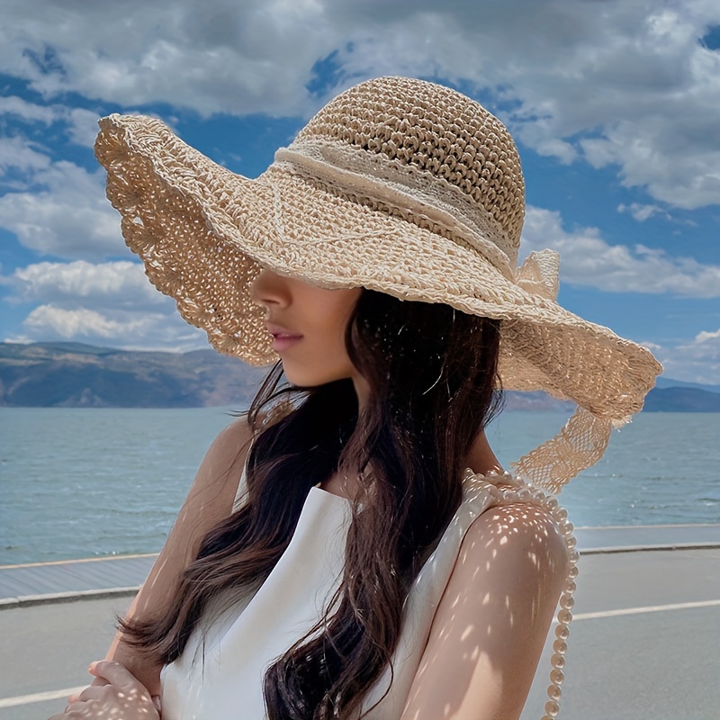 Handwoven Straw Hat, Beach Sun Hat With Enlarged Brim, Sun Hat For Women In  Summer, Versatile And Fashionable Sun Hat, Sun Hat For Sun Protection And