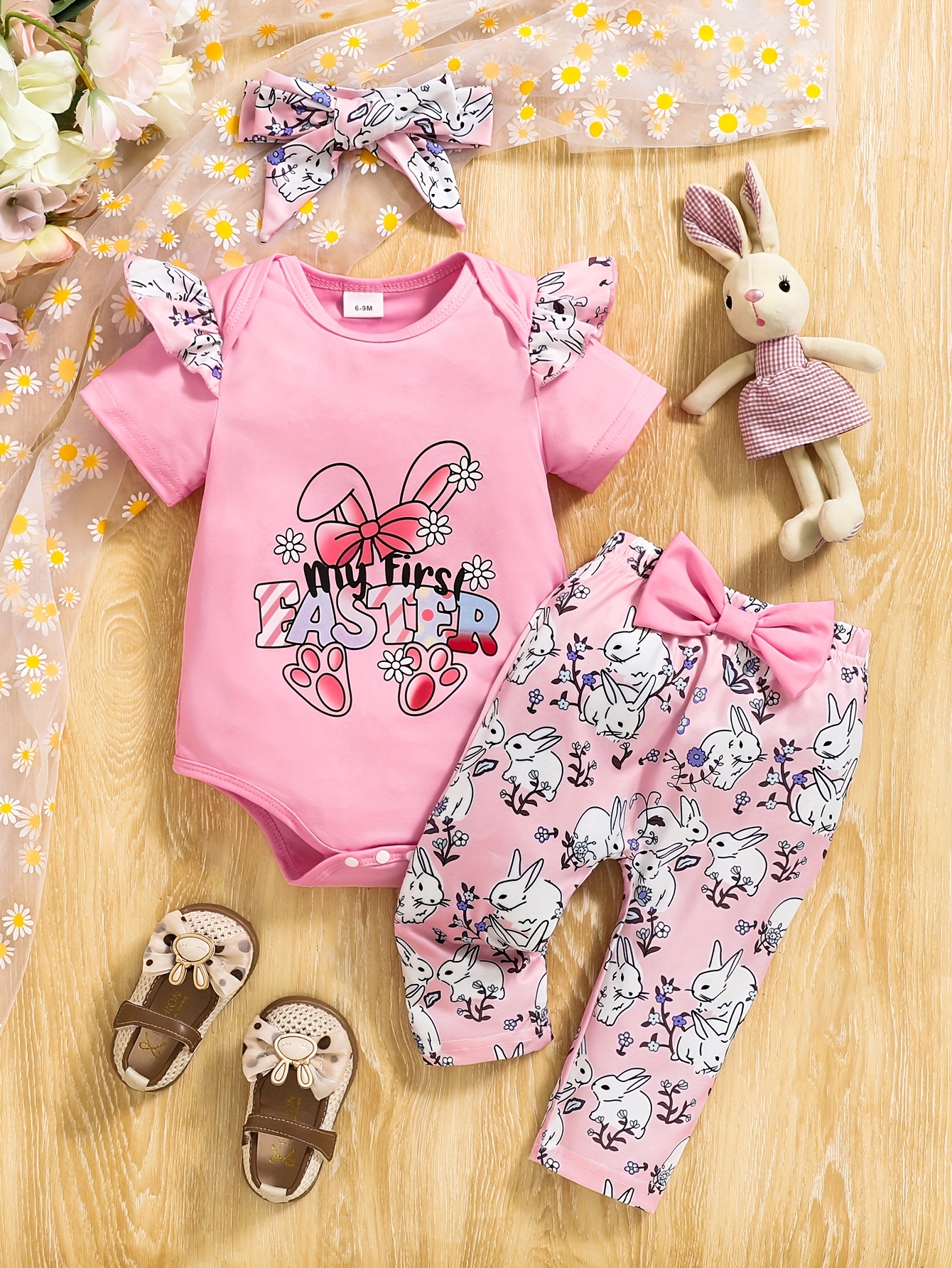 FOCUSNORM Newborn Baby Girls Easter Outfits Cute Carrot