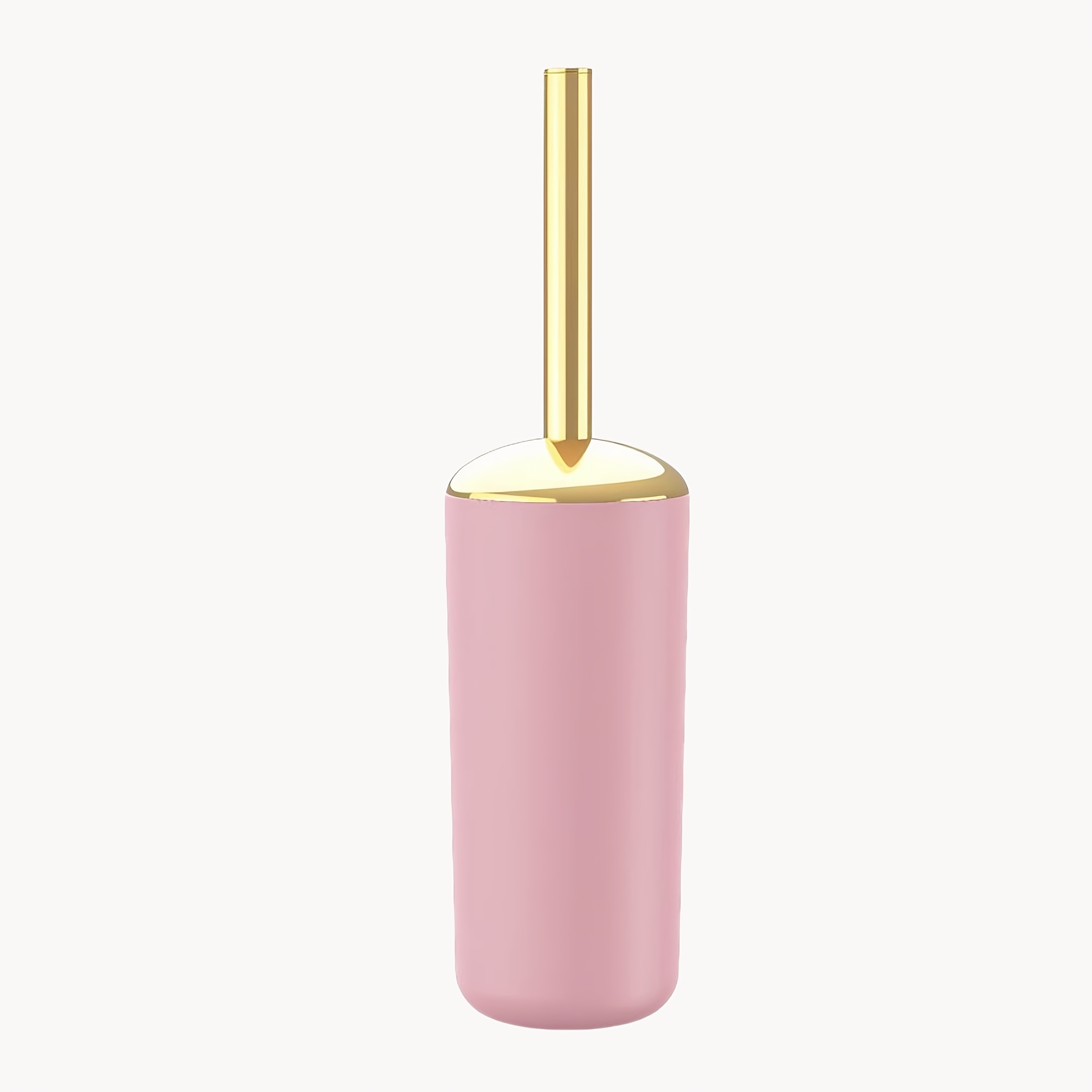 E-shop WC-Bürstenhalter und Basis-Set 2tlg., Badezimmer-Reinigungsset mit vergoldetem Edelstahlgriff, Kunststoffbasis, wasserdicht rostfrei langlebig