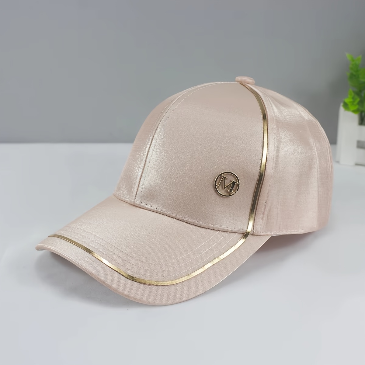 E-shop Modische M-Buchstaben Unisex-Kappe Frühling Sommer Outdoor Sonnenhut