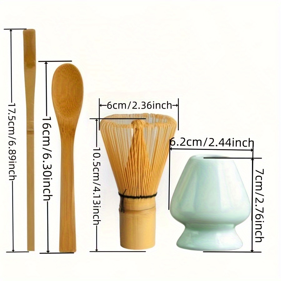Set Matcha Completo - 5 Pezzi, Frusta In Bambù, Ciotola E Cucchiaio Per La Cerimonia Del Tè - Foto 6