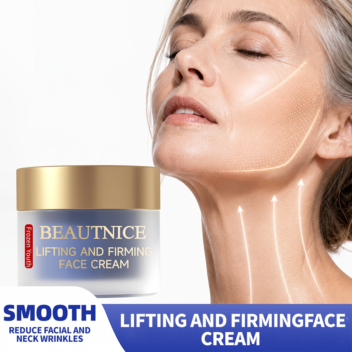TEMU Skin Tightening Face Cream, Skincare Moisturizer With Niacinamide Hyaluronic Acid Centella Asiatica, Minimizes Look Of Wrinkles, Firming