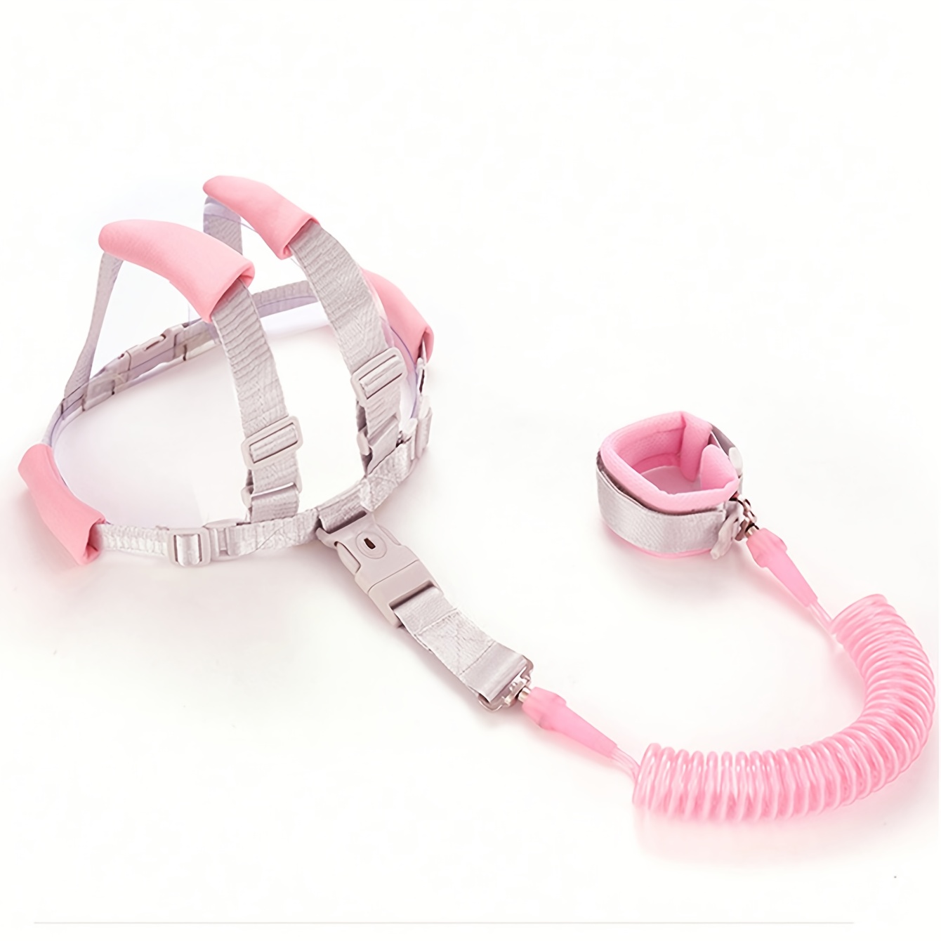 TEMU Laisse de sécurité anti-dérangement multifonctionnelle à double usage pour enfants ; Harnais de corde à ressort rétractable avec bracelet de