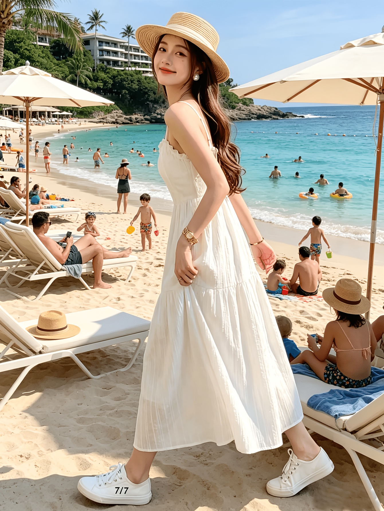 dress boho white Boho High Low Dress