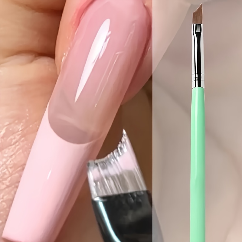 3pcs Crescent-Shaped Nail Brushes for Art Design
