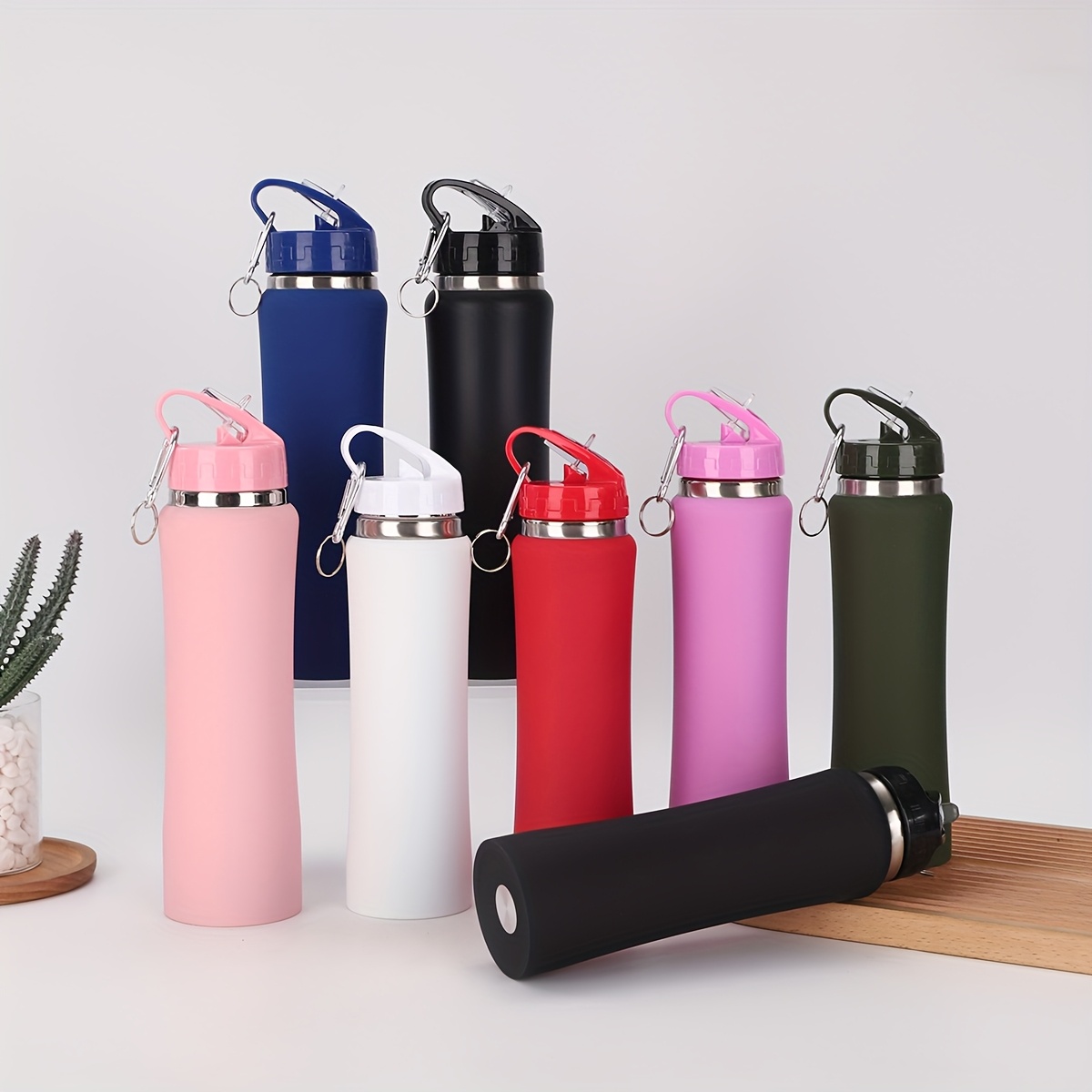 

Stainless Steel Bottle, Insulated, Leakproof, Bpa-free, 500ml/600ml/ - Ideal For Outdoor Activities And Travel,