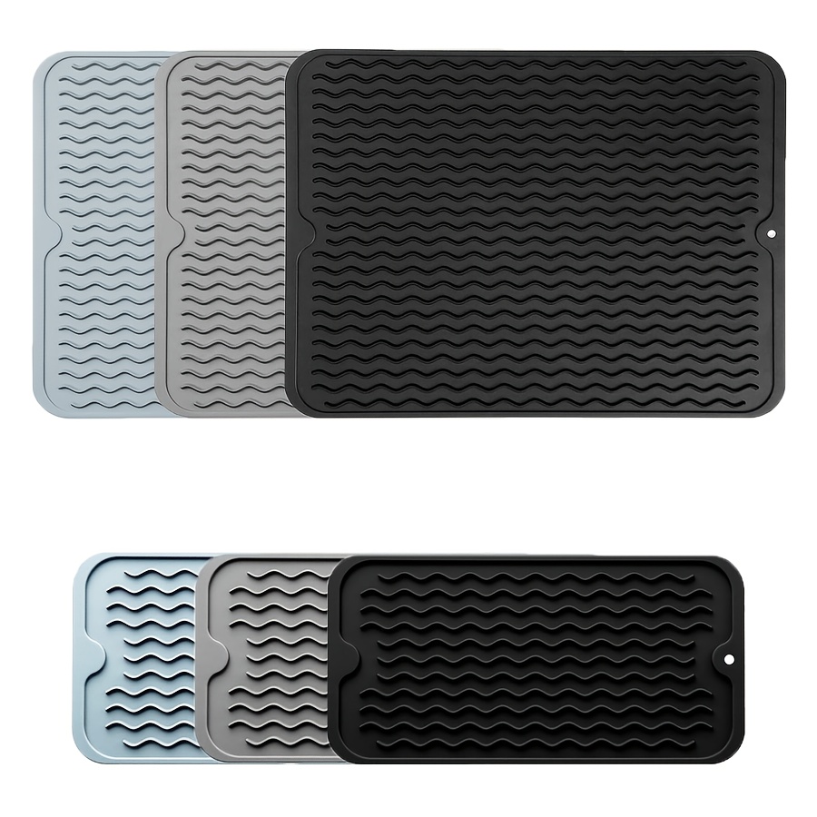 Yctze Mini Fridge Mat, 2020in With Raised Edges Drip Tray, Water