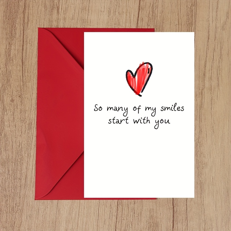 

1pc Personalized Romantic Heart Pattern Greeting Card, Multi- Paper Card For Birthday, Engagement, Valentine's Day, Ideal For Wife, Girlfriend, Best Friend With Envelope For Any Recipient