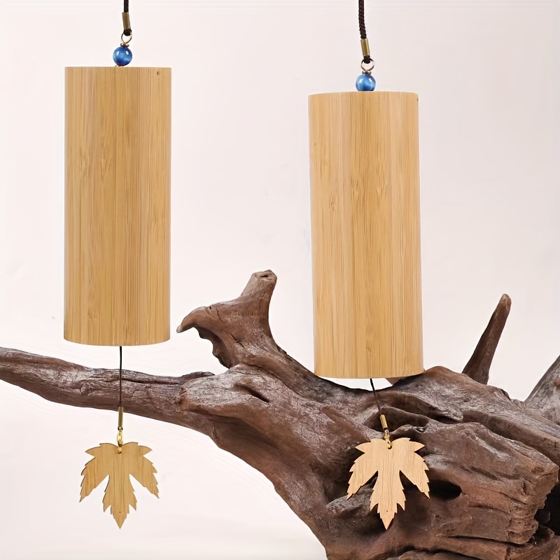 

Rustic Bamboo Wind Chime: Traditional Japanese Style, No Battery Required, Perfect For Garden Decoration