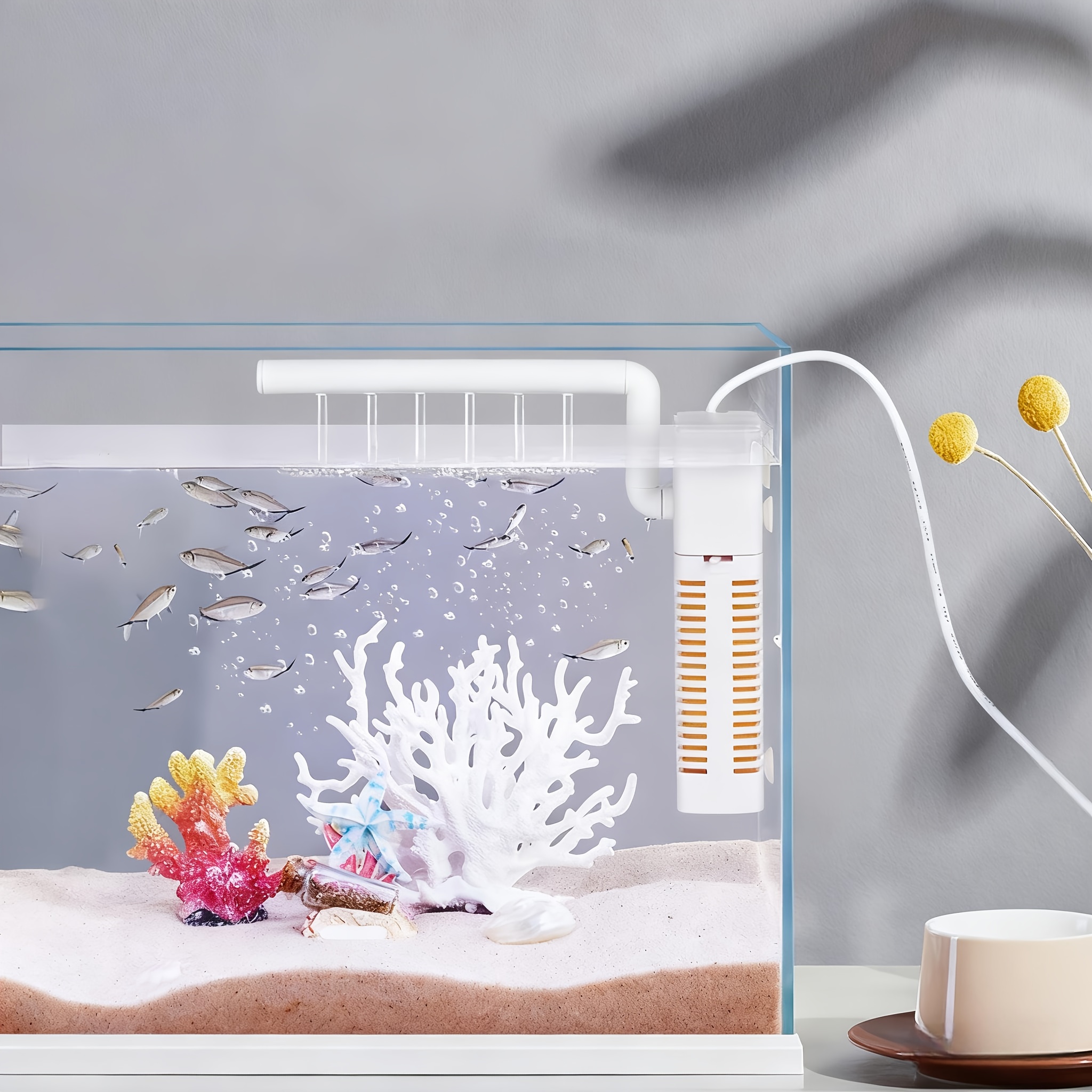 1pc Aquarium With Built-in Circulating Pump Fish Tank Filters Usb Filter For Fish Tank Dropshipp