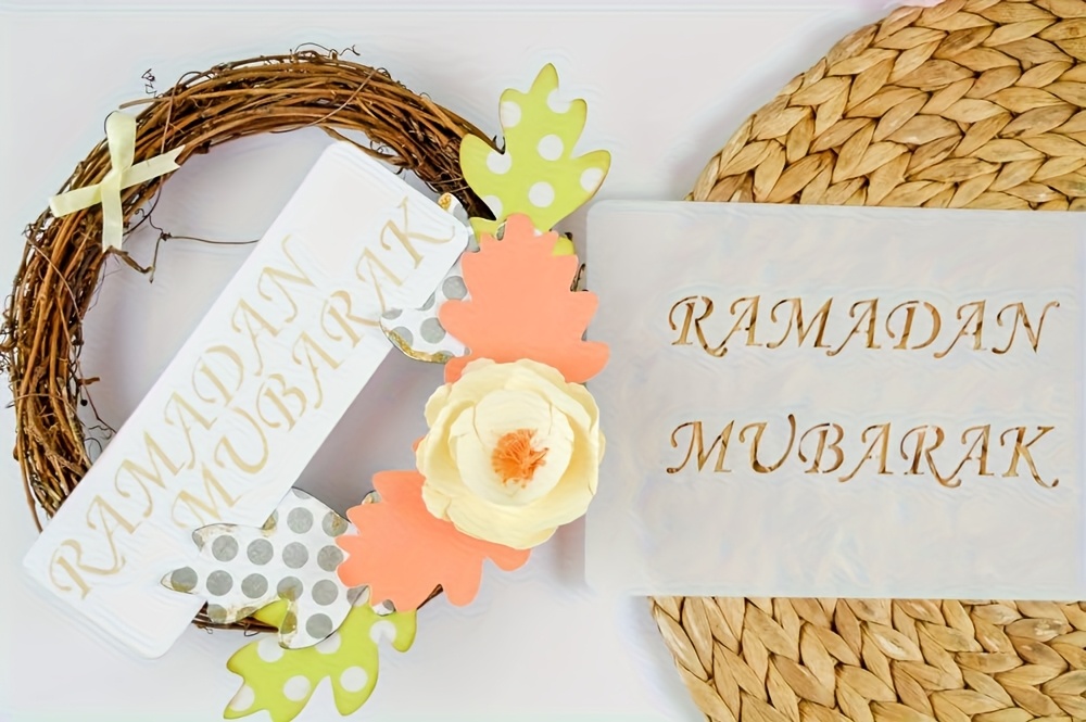 reusable islamic ramadan eid fitr craft templates compatible for wood fabric plastic islamic   for diy   decorations islamic Product details 1