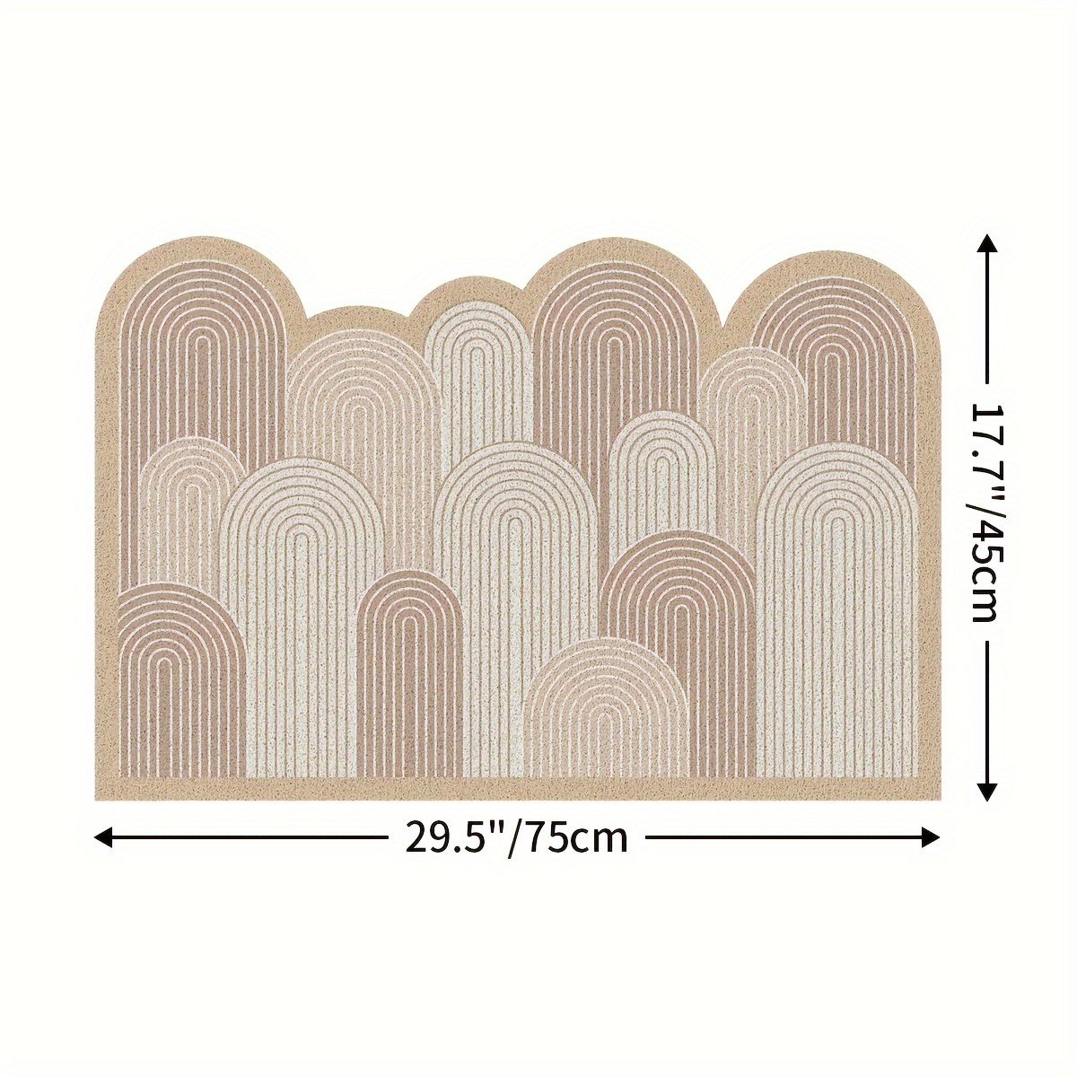 Image of 1pc Door Mat Door Mat, Indoor Outdoor Doormat Entryway Mat, Door Mats Indoor Front Door Rugs, Non Slip Low Profile Door Mat For Entry, Garage, Patio, Christmas Decoration Christmas Gift
