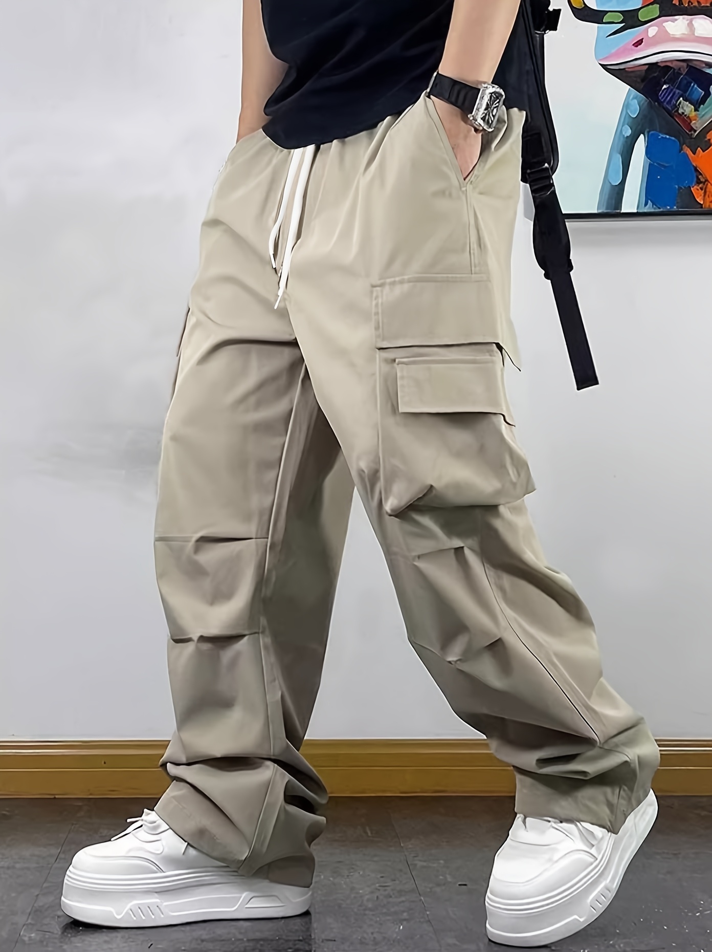 khaki pants sold on Temu United States