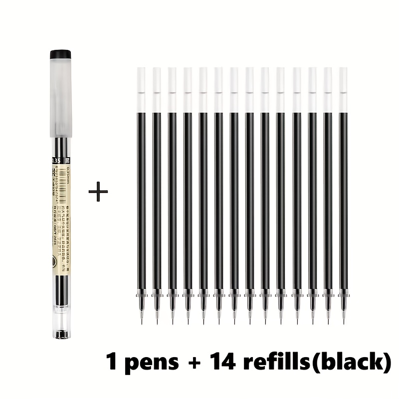 TEMU Ensemble de stylos gel à séchage rapide de 0, et 0,5 mm, , bleue et rouge, stylos à pointe fine et lisse pour , fournitures d'écriture durables